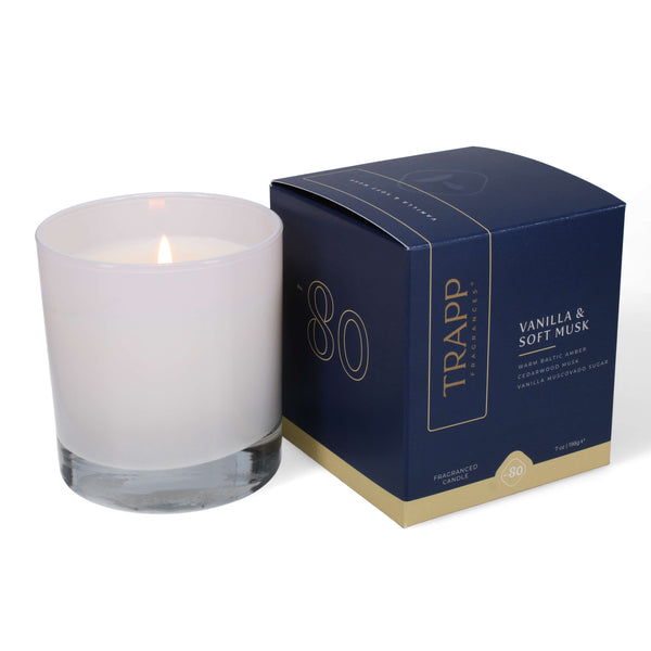 No. 80 | Trapp Vanilla & Soft Musk Candle 7oz