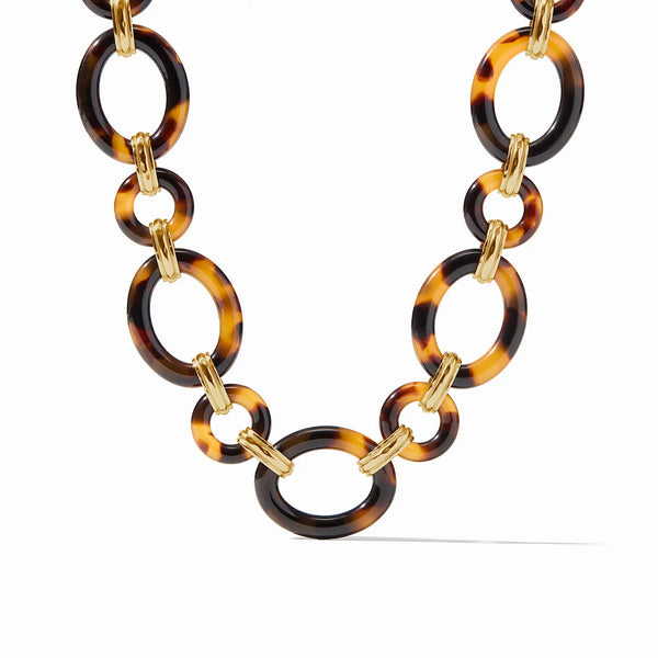 Julie Vos N513GATS00 Madison Link Necklace-Tortoiseshell