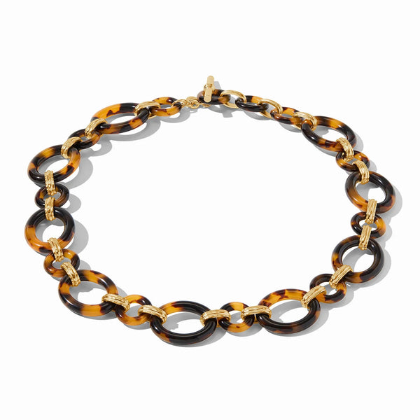 Julie Vos N513GATS00 Madison Link Necklace-Tortoiseshell