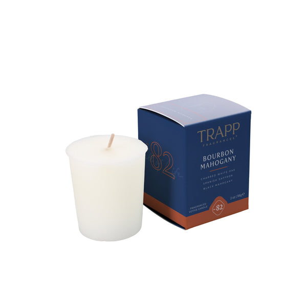 No. 82 | Trapp Bourbon Mahogany Votive Candle 2oz