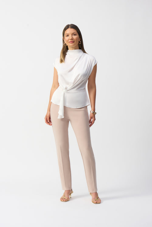 Joseph Ribkoff S25 - Tailored Slim Pant - 144092S25 - Parchment