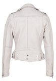 Mauritius - Wild 2 RF Leather Jacket, White