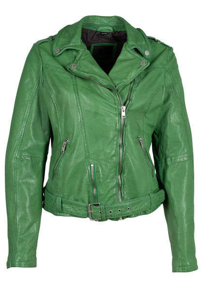 Mauritius - Wild 2 RF Leather Jacket, Palm Leaf