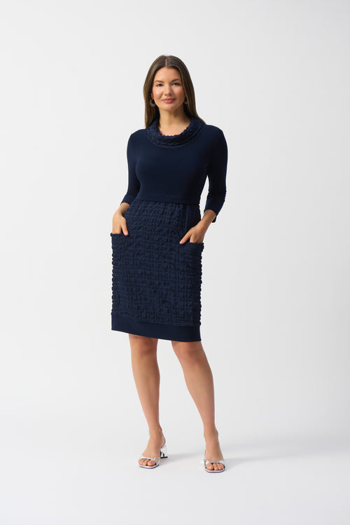 Joseph Ribkoff S25 - Bubble Dress - 243114S25 - Midnight Blue