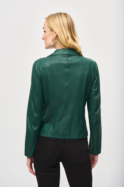 Joseph Ribkoff 243905 Moto Jacket - Absolute Green