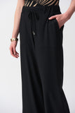 Joseph Ribkoff S25 - Full-length Wide-leg Pant - 251185 - Black