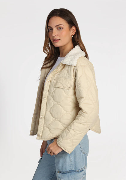 Dylan Peyton Quilt Jacket - Off White