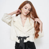 Furious Fur DE107 - Victoria Ribbon Jacket - Ivory