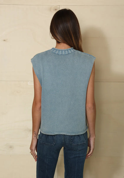 Dylan Faded Denim Hudson Sweater