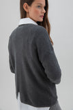 Marble 7553_105 Sweater -  Charcoal