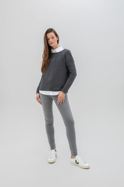 Marble 7553_105 Sweater -  Charcoal