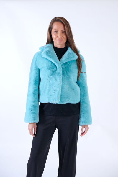 Furious Fur EJ012 - Martha Jacket - Sky