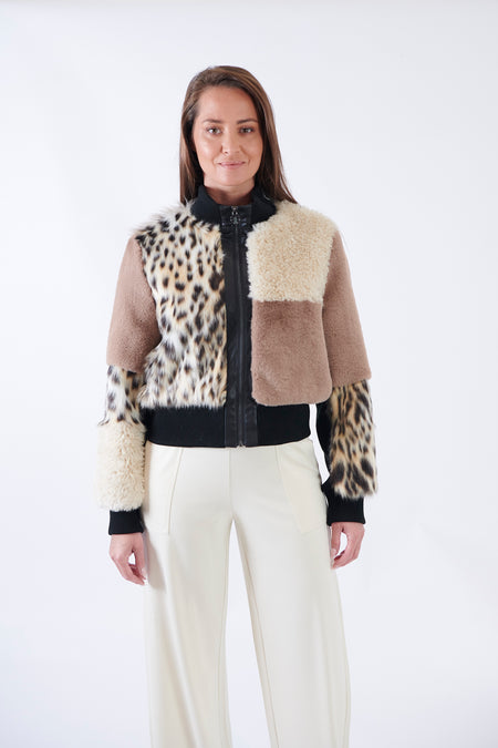 Furious Fur EJ012 - Martha Jacket - Sky