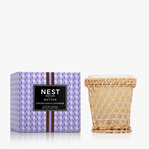 Nest Rattan Cedar Leaf & Lavender Classic Candle